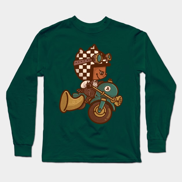 Steampunk MotoBub Long Sleeve T-Shirt by Fluffymafi